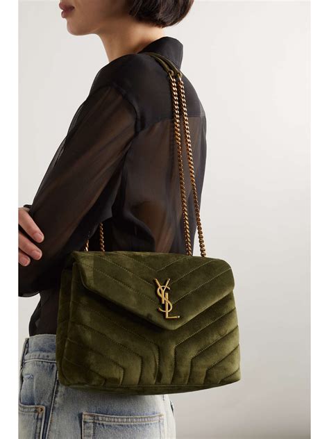 ysl bags green|ysl green suede bag.